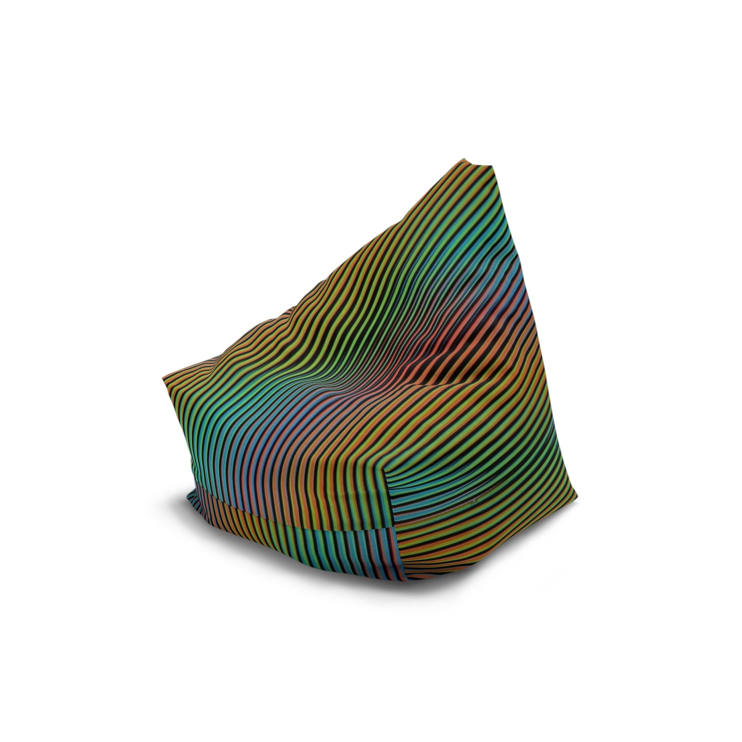 Vibrant Stripe Bean Bag Chair Cover | Cozy Seating for Fun Spaces | Game Room, Kids Room, Boho Decor, Relaxation Lounge
