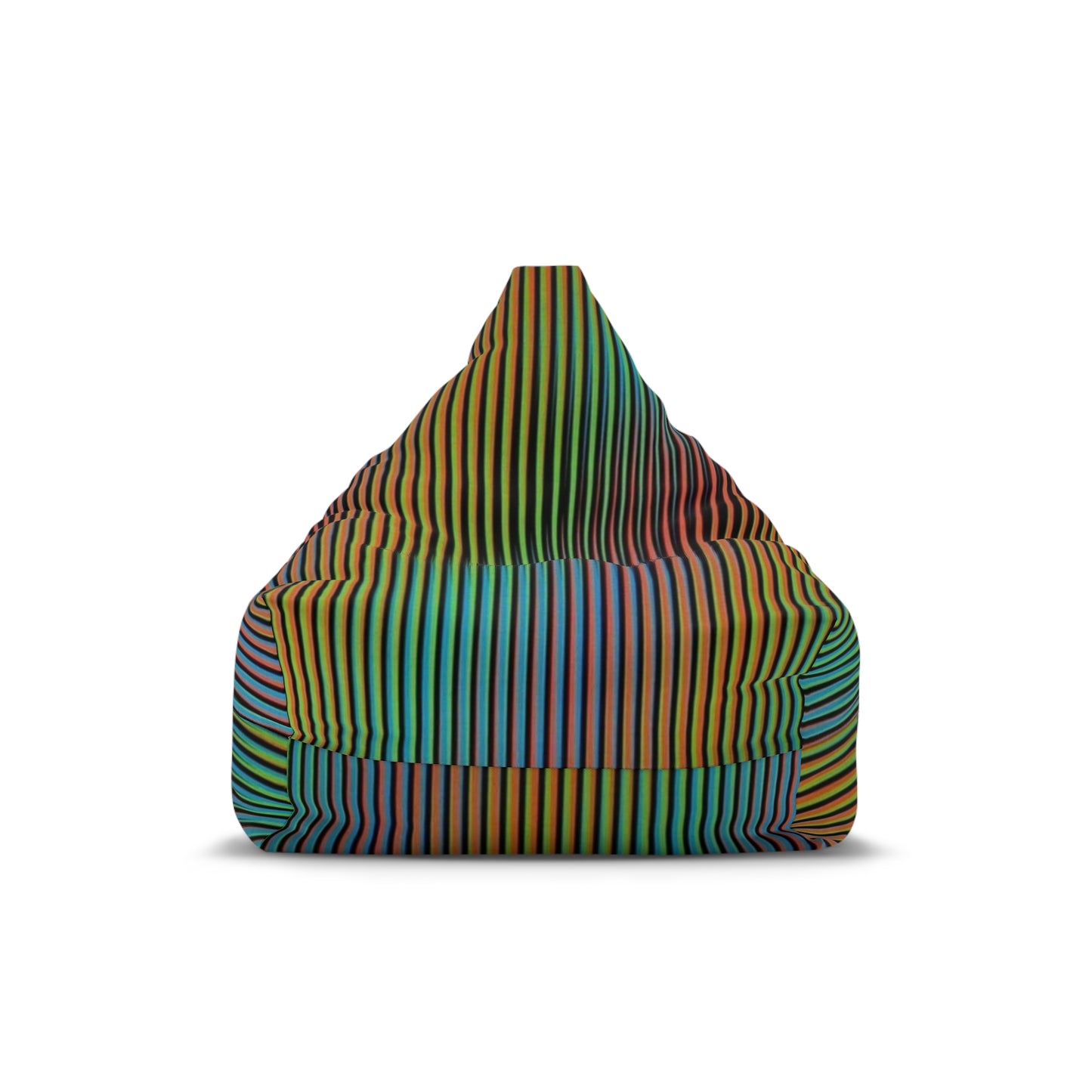 Vibrant Stripe Bean Bag Chair Cover | Cozy Seating for Fun Spaces | Game Room, Kids Room, Boho Decor, Relaxation Lounge
